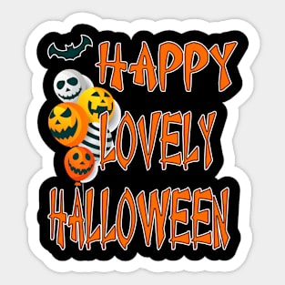 happy lovely halloween unisex Sticker